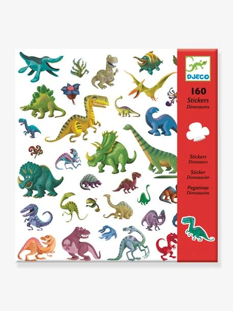 160 Stickers Dinosaures DJECO Vert - Djeco 1 160 Stickers Dinosaures DJECO Vert - Djeco