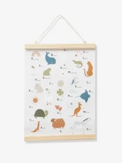 Affiche Abécédaire MINI ZOO Beige - Vertbaudet -Petit Monde Promos Boutique affiche abecedaire mini zoo 2