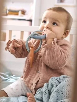 Anneaux De Dentition En Bois Et Silicone Multicolor - Vertbaudet -Petit Monde Promos Boutique anneaux de dentition en bois et silicone 2