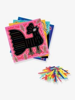 Art Kuna Et Fils Chenilles Tout Doux DJECO Vert - Djeco -Petit Monde Promos Boutique art kuna et fils chenilles tout doux djeco 2