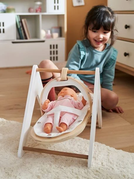 Balancelle Poupon En Bois FSC® Multicolore - Vertbaudet 1 Balancelle Poupon En Bois FSC® Multicolore - Vertbaudet