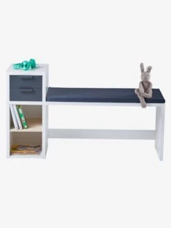 Banc De Lecture + Rangement LIGNE REGLISSE Blanc/gris Foncé - Vertbaudet 8 Banc De Lecture + Rangement LIGNE REGLISSE Blanc/gris Foncé - Vertbaudet -Petit Monde Promos Boutique banc de lecture rangement ligne reglisse 3