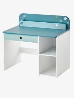 Bureau Maternelle ROAAR Blanc Moyen Uni Avec Decor - Vertbaudet -Petit Monde Promos Boutique bureau maternelle roaar 4