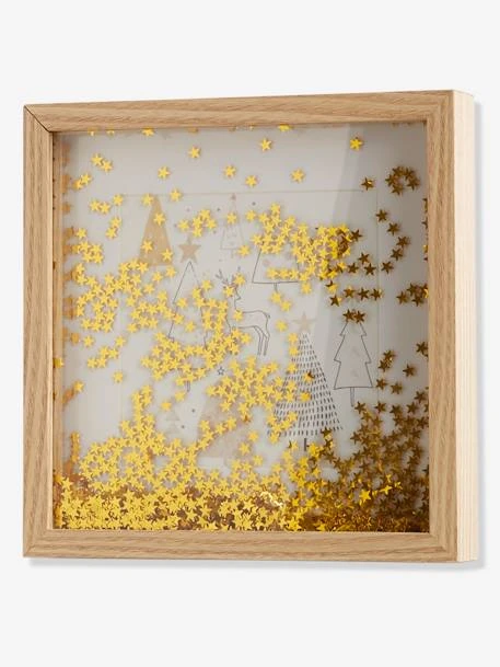 Cadre Sapin à Paillettes Noël Dore - Vertbaudet 1 Cadre Sapin à Paillettes Noël Dore - Vertbaudet