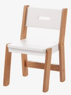 Petit Monde Promos Boutique 15 Chaise Maternelle, Assise 30 Cm LIGNE ARCHITEKT Blanc/bois - Vertbaudet