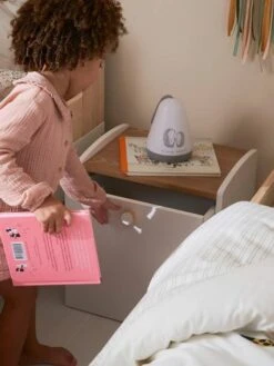 Chevet Avec Bac à Roulettes LIGNE CONFETTI Blanc - Vertbaudet -Petit Monde Promos Boutique chevet avec bac a roulettes ligne confetti 4