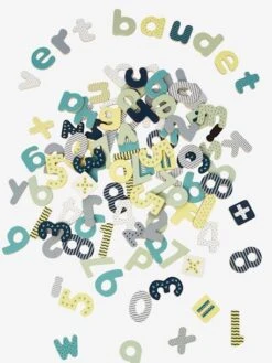 Chiffres Et Lettres Minuscules Magnétiques En Bois FSC® Multicolore - Vertbaudet