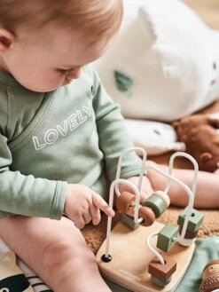 Coffret 3 Jeux D'éveil GREEN FOREST En Bois FSC® Multicolore - Vertbaudet -Petit Monde Promos Boutique coffret 3 jeux deveil green forest en bois fsc 3