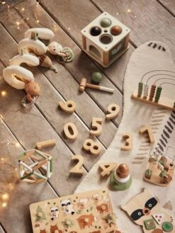 Coffret 3 Jeux D'éveil GREEN FOREST En Bois FSC® Multicolore - Vertbaudet -Petit Monde Promos Boutique coffret 3 jeux deveil green forest en bois fsc 4