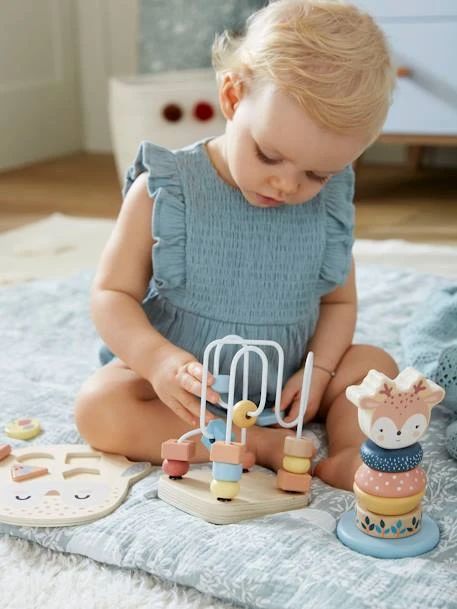 Coffret 3 Jeux D'éveil Les Amis De La Forêt En Bois FSC® Beige - Vertbaudet 2 Coffret 3 Jeux D'éveil Les Amis De La Forêt En Bois FSC® Beige - Vertbaudet – Image 2