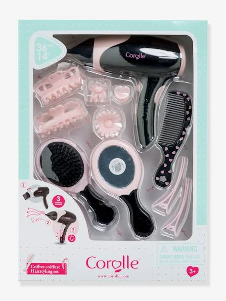 Coffret Coiffure COROLLE Rose - Corolle 1 Coffret Coiffure COROLLE Rose - Corolle