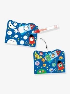 Coloriage à L'eau Caché Dans Le Ciel DJECO Bleu - Djeco -Petit Monde Promos Boutique coloriage a leau cache dans le ciel djeco 3