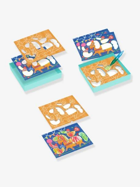 Coloriage Pour Les Petits Funambule Et Balles DJECO Bleu - Djeco 4 Coloriage Pour Les Petits Funambule Et Balles DJECO Bleu - Djeco – Image 4