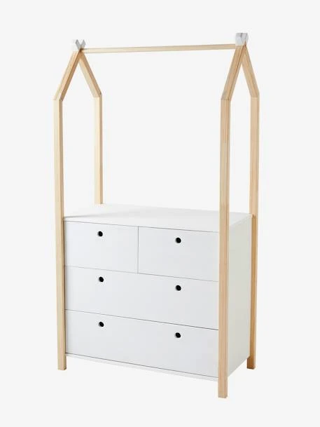 Commode Penderie Coconut Blanc - Vertbaudet 2 Commode Penderie Coconut Blanc - Vertbaudet – Image 2