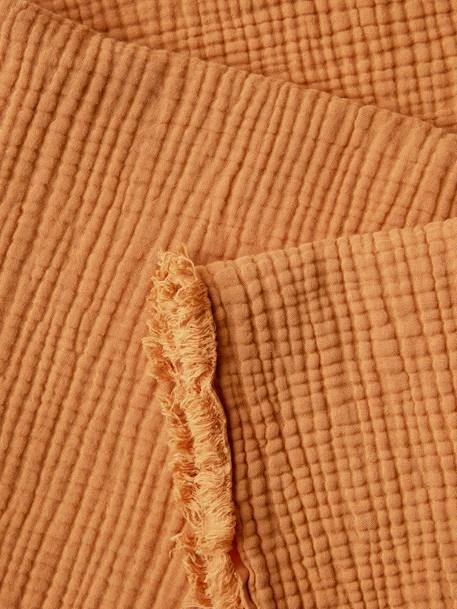 Couverture En Gaze De Coton Bio Caramel - Vertbaudet 4 Couverture En Gaze De Coton Bio Caramel - Vertbaudet – Image 4