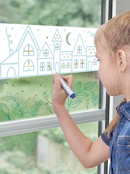 Décorations Sur Vitre - AUZOU Bleu - Auzou 1 Décorations Sur Vitre - AUZOU Bleu - Auzou