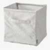 Grand Bac De Rangement En Tissu Personnalisable Gris - Vertbaudet