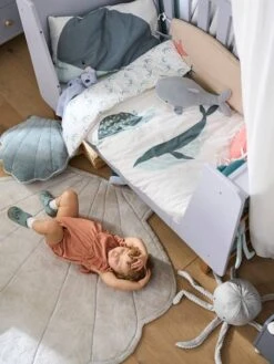 Grand Tapis En Fourrure Coquillage SOUS L'OCÉAN Ecru - Vertbaudet -Petit Monde Promos Boutique grand tapis en fourrure coquillage sous locean 2