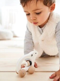 Hochet Ourson En Bois FSC® Blanc - Vertbaudet -Petit Monde Promos Boutique hochet ourson en bois fsc 2