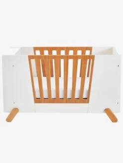 Lit Bébé Avec Barrière Amovible + Rangement Bibliothèque LIGNE PIROUETTE Blanc - Vertbaudet -Petit Monde Promos Boutique lit bebe avec barriere amovible rangement bibliotheque ligne pirouette 4