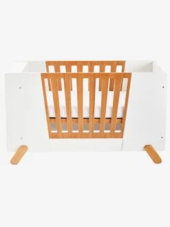 Lit Bébé Avec Barrière Amovible + Rangement Bibliothèque LIGNE PIROUETTE Blanc - Vertbaudet -Petit Monde Promos Boutique lit bebe avec barriere amovible rangement bibliotheque ligne pirouette 5