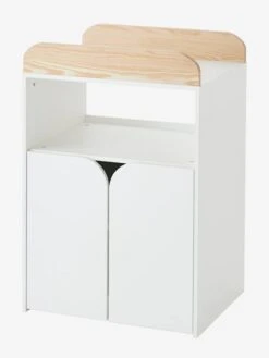 Lit Combiné évolutif Avec Rangements Et Table à Langer LIGNE ECLIPSE Blanc / Bois - Vertbaudet -Petit Monde Promos Boutique lit combine evolutif avec rangements et table a langer ligne eclipse 4