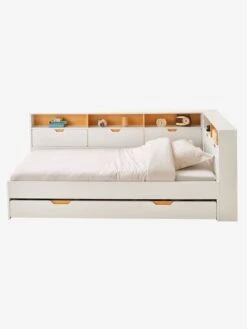 Lit Enfant Multi Rangements TRÉSOR Blanc - Vertbaudet -Petit Monde Promos Boutique lit enfant multi rangements tresor 3