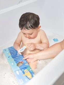 Livre + Marionnette + Stickers De Bain En Mousse BADABULLE Multicolore - Badabulle -Petit Monde Promos Boutique livre marionnette stickers de bain en mousse badabulle 2
