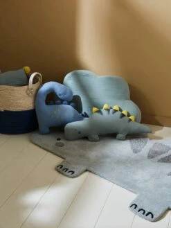 Lot De 2 Coussins PETIT DINO Bleu / Kaki - Vertbaudet -Petit Monde Promos Boutique lot de 2 coussins petit dino 3