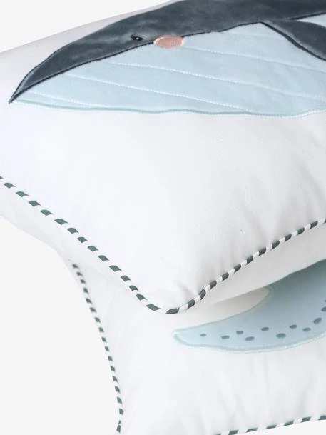 Lot De 2 Coussins SOUS L'OCÉAN Bleu - Vertbaudet 2 Lot De 2 Coussins SOUS L'OCÉAN Bleu - Vertbaudet – Image 2