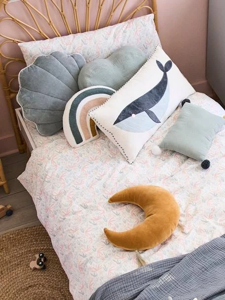 Lot De 2 Coussins SOUS L'OCÉAN Bleu - Vertbaudet 5 Lot De 2 Coussins SOUS L'OCÉAN Bleu - Vertbaudet – Image 5