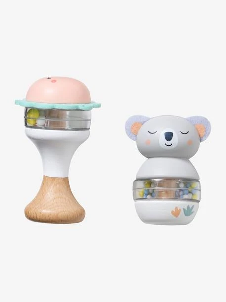 Lot De 2 Hochets En Bois FSC® Vert - Vertbaudet 3 Lot De 2 Hochets En Bois FSC® Vert - Vertbaudet – Image 3