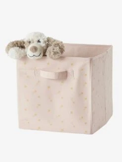 Lot De 3 Bacs De Rangement Lovely Rose Poudré Imprimé - Vertbaudet -Petit Monde Promos Boutique lot de 3 bacs de rangement lovely 3