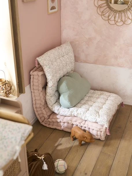 Matelas De Sol Avec Pompons FLEURETTES écru / Multicolore - Vertbaudet 4 Matelas De Sol Avec Pompons FLEURETTES écru / Multicolore - Vertbaudet – Image 4