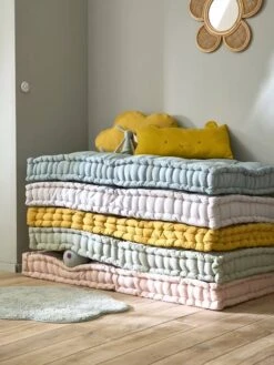 Matelas De Sol Style Futon Ocre - Vertbaudet -Petit Monde Promos Boutique matelas de sol style futon 3