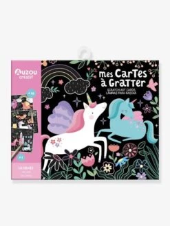 Mes Cartes à Gratter Licornes - AUZOU Noir - Auzou