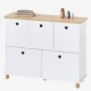 Meuble De Rangement 5 Bacs LIGNE PTILOU Blanc/bois - Vertbaudet