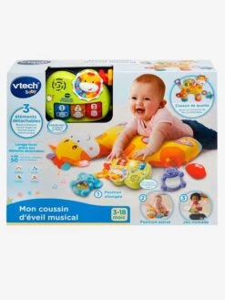 Mon Coussin D’éveil Musical VTECH Multicolore - Toutes Les Marques -Petit Monde Promos Boutique mon coussin deveil musical vtech 3
