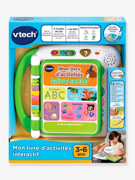 Mon Livre D'Activités - J'écris, Je Joue, J'apprends - VTECH Multicolore - Toutes Les Marques 3 Mon Livre D'Activités - J'écris, Je Joue, J'apprends - VTECH Multicolore - Toutes Les Marques – Image 3