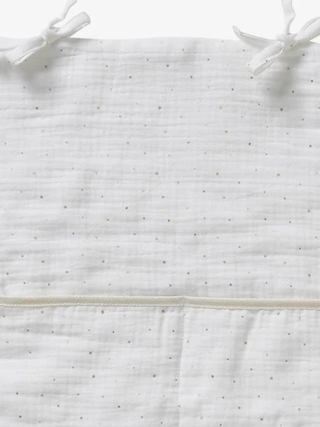 Organisateur De Table à Langer En Gaze De Coton Ivoire étoilé - Vertbaudet 3 Organisateur De Table à Langer En Gaze De Coton Ivoire étoilé - Vertbaudet – Image 3