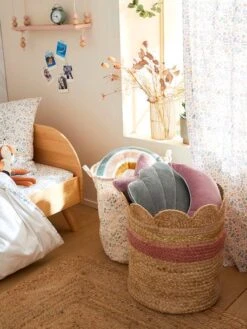 Panier En Jute Festonné Fiore Osier/rose - Vertbaudet 7 Panier En Jute Festonné Fiore Osier/rose - Vertbaudet -Petit Monde Promos Boutique panier en jute festonne fiore 3