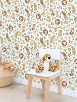 Papier Peint Animaux Savane Felidae LILIPINSO Bronze - Lilipinso 5 Papier Peint Animaux Savane Felidae LILIPINSO Bronze - Lilipinso -Petit Monde Promos Boutique papier peint animaux savane felidae lilipinso 2