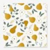 Papier Peint Poires Louise LILIPINSO Moutarde - Lilipinso
