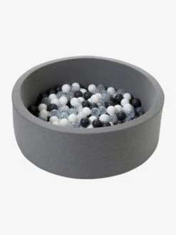 Parc à Balles En Mousse + 200 Balles Gris - Vertbaudet -Petit Monde Promos Boutique parc a balles en mousse 200 balles 4