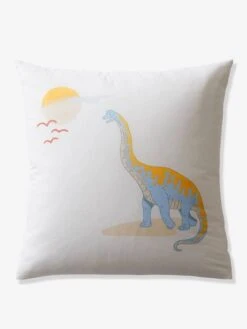 Parure Enfant JURASSIC CAMP Oeko-Tex® Blanc Imprimé - Vertbaudet -Petit Monde Promos Boutique parure enfant jurassic camp oeko tex 3