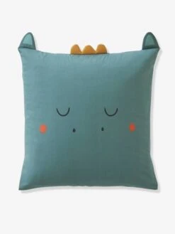 Parure Housse De Couette + Taie D'oreiller BIO* DRAGON Vert / écru - Vertbaudet -Petit Monde Promos Boutique parure housse de couette taie doreiller bio dragon 3