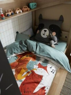 Parure Housse De Couette + Taie D'oreiller Enfant En Coton Bio* FOREST BAND écru / Multicolore - Vertbaudet 11 Parure Housse De Couette + Taie D'oreiller Enfant En Coton Bio* FOREST BAND écru / Multicolore - Vertbaudet -Petit Monde Promos Boutique parure housse de couette taie doreiller enfant en coton bio forest band 5