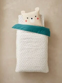 Parure Housse De Couette + Taie D'oreiller Enfant En Coton Bio* NATURE SAUVAGE Bleu - Vertbaudet 10 Parure Housse De Couette + Taie D'oreiller Enfant En Coton Bio* NATURE SAUVAGE Bleu - Vertbaudet -Petit Monde Promos Boutique parure housse de couette taie doreiller enfant en coton bio nature sauvage 4