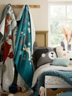 Parure Housse De Couette + Taie D'oreiller Enfant En Coton Bio* NATURE SAUVAGE Bleu - Vertbaudet 11 Parure Housse De Couette + Taie D'oreiller Enfant En Coton Bio* NATURE SAUVAGE Bleu - Vertbaudet -Petit Monde Promos Boutique parure housse de couette taie doreiller enfant en coton bio nature sauvage 5