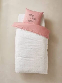 Parure Housse De Couette + Taie D'oreiller Enfant ENTRECHAT Rose - Vertbaudet -Petit Monde Promos Boutique parure housse de couette taie doreiller enfant entrechat 4